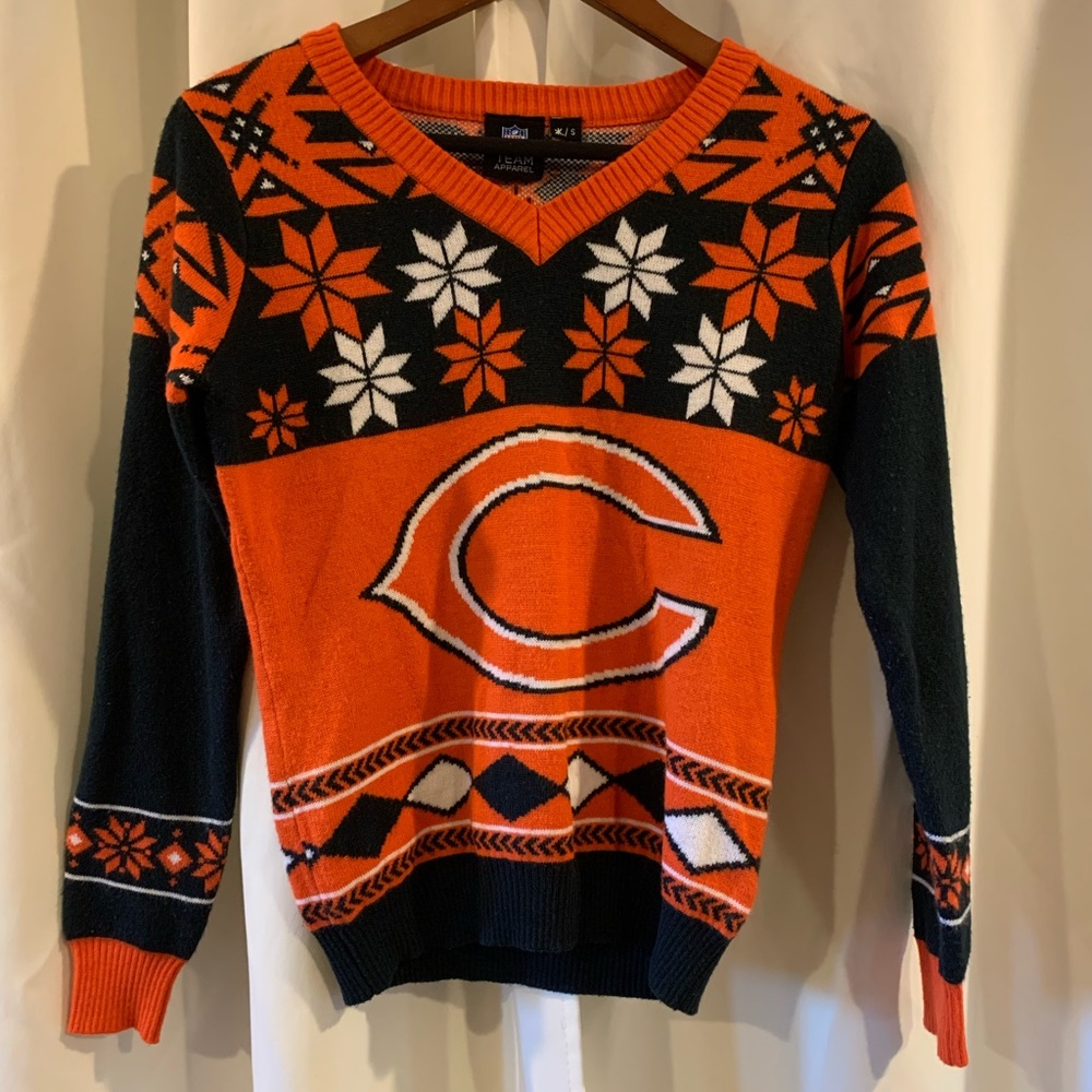 Adult NFL Chicgo Bears Sweater Sz S Vneck